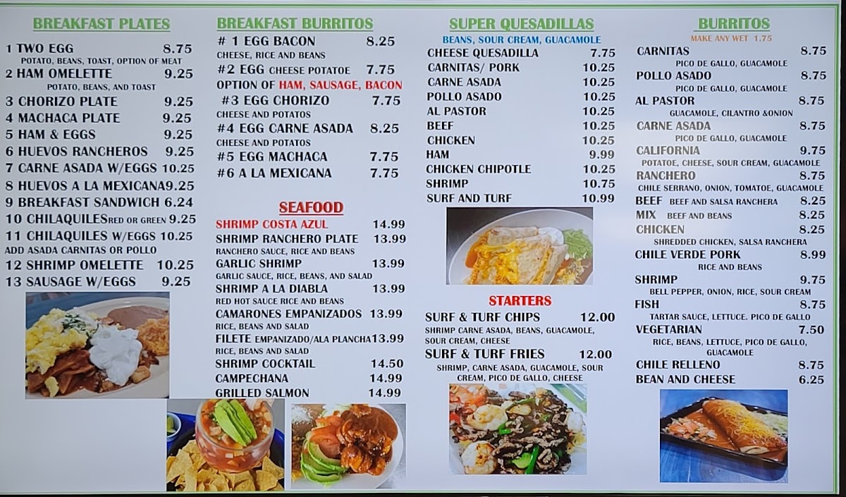 Sotos Mexican Food Menu - Image 2